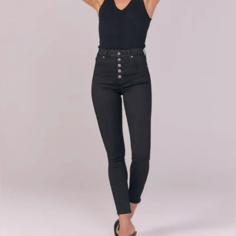 Abercrombie High Rise Super Skinny Ankle Jeans